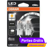 Osram LED Ledriving W21W Laranja / Amber - Premium ( 2 lâmpadas )