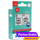 Philips LED Vision W21W Vermelho 12838REDX2 ( 2 Lâmpadas )