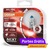 Osram Night Breaker Laser H1 Next Generation +150%  ( 2 Lâmpadas )