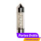 Lâmpada LED (3LED) tubular 10*31mm Branca LAMPA ( Pack 2unid. )