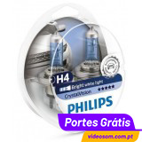 Philips Crystal Vision H4 + W5W ( 4 Lâmpadas )