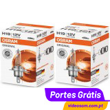 Osram Original H19 12v 60/55w PU43t-3 64181L ( 2 Bulbs) 